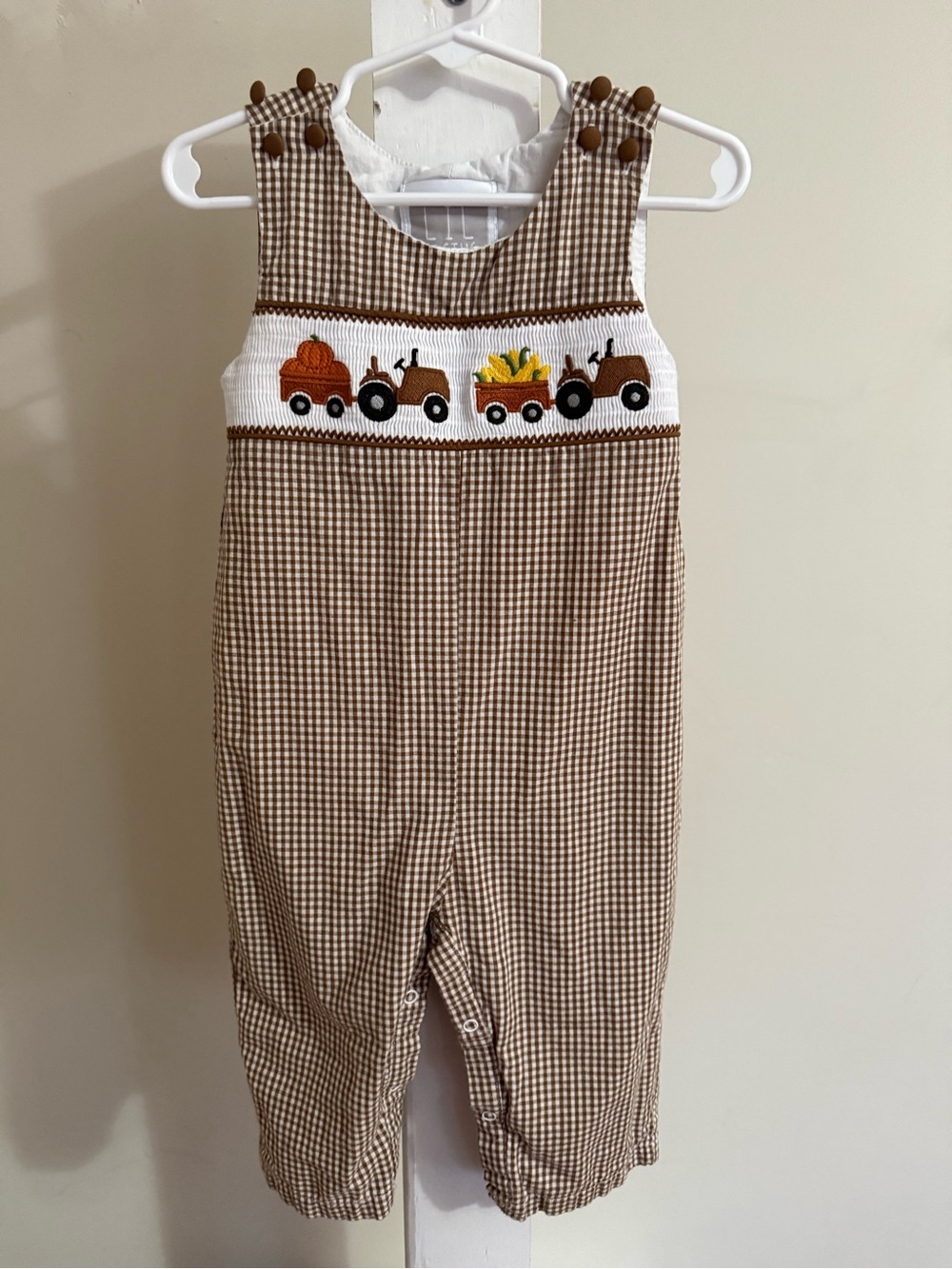 Lil Cactus Smocked Fall Longalls